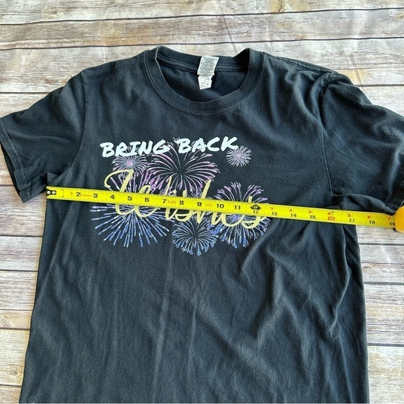 Etsy Graphic Tee Disney Fireworks Bring Back Wishes Small T-Shirt Black Top - Picture 4 of 9